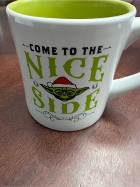 Star Wars Yoda Holiday Christmas Coffee Mug "Come to the Nice Side" Hallmark